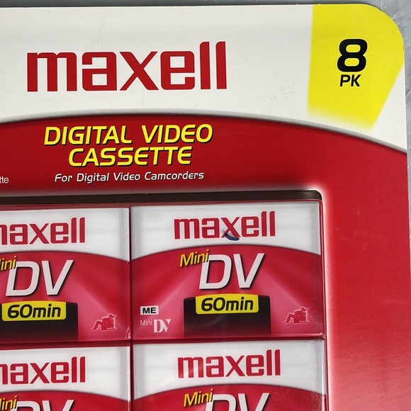Maxell Mini Digital Video Cassette for Digital Video Camcorders 8 pack New - Picture 2 of 6